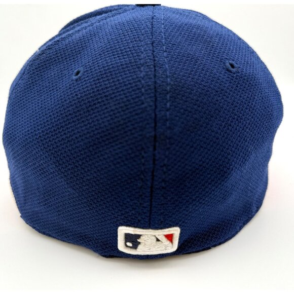 Chicago Cubs New Era 39THIRTY MLB Authentic Stretch Fit Cap M/L Navy - Picture 3 of 6